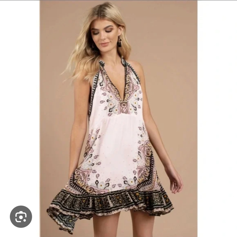 Free People - Steal the Sun Woven Printed Tunic Top in Cream Combo